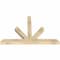 Ekena Millwork Saratoga Rough Sawn Timber Gable Bracket, Douglas Fir, 60"W x 40"H x 4"D x 4"F, 16/12 Pitch GBW060X40X0404SAR00RDF - alternate 5